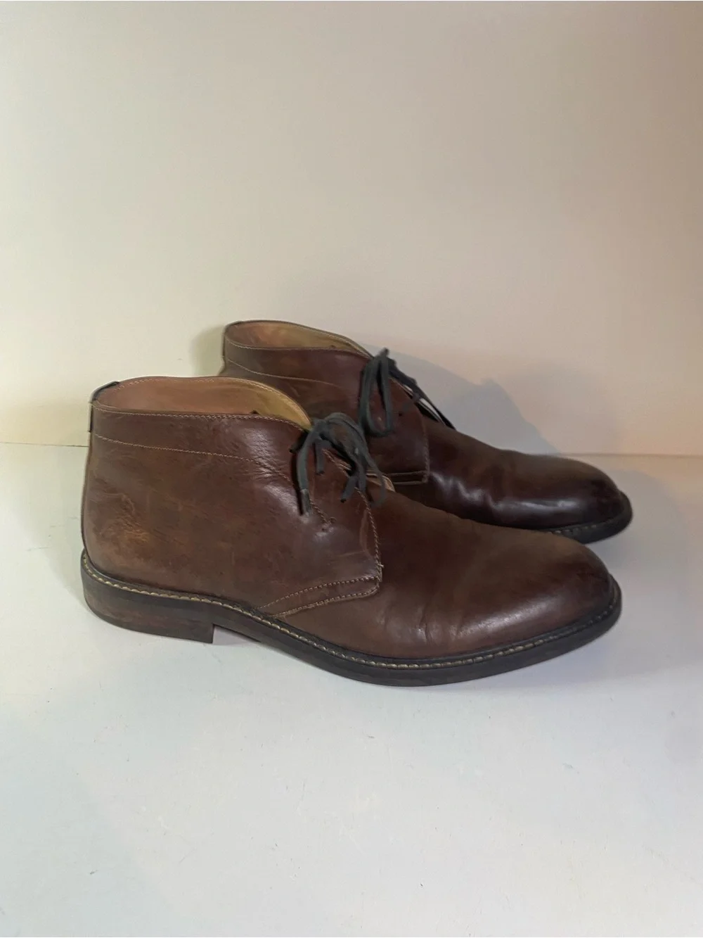 1901 Brown Leather Chukka Ankle Boots Size 11.5